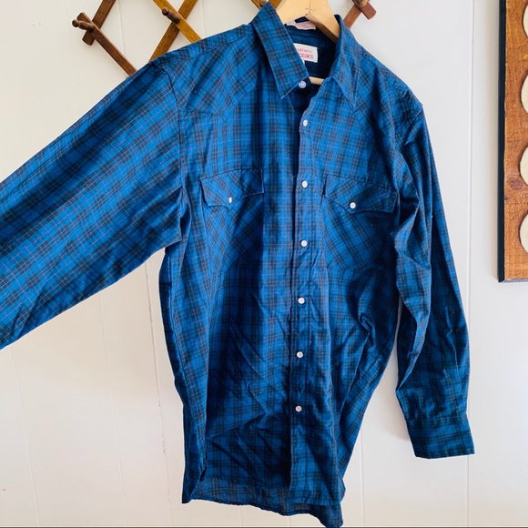 🍄5/$30 Western Pearl Snap Button Down - Picture 4 of 9